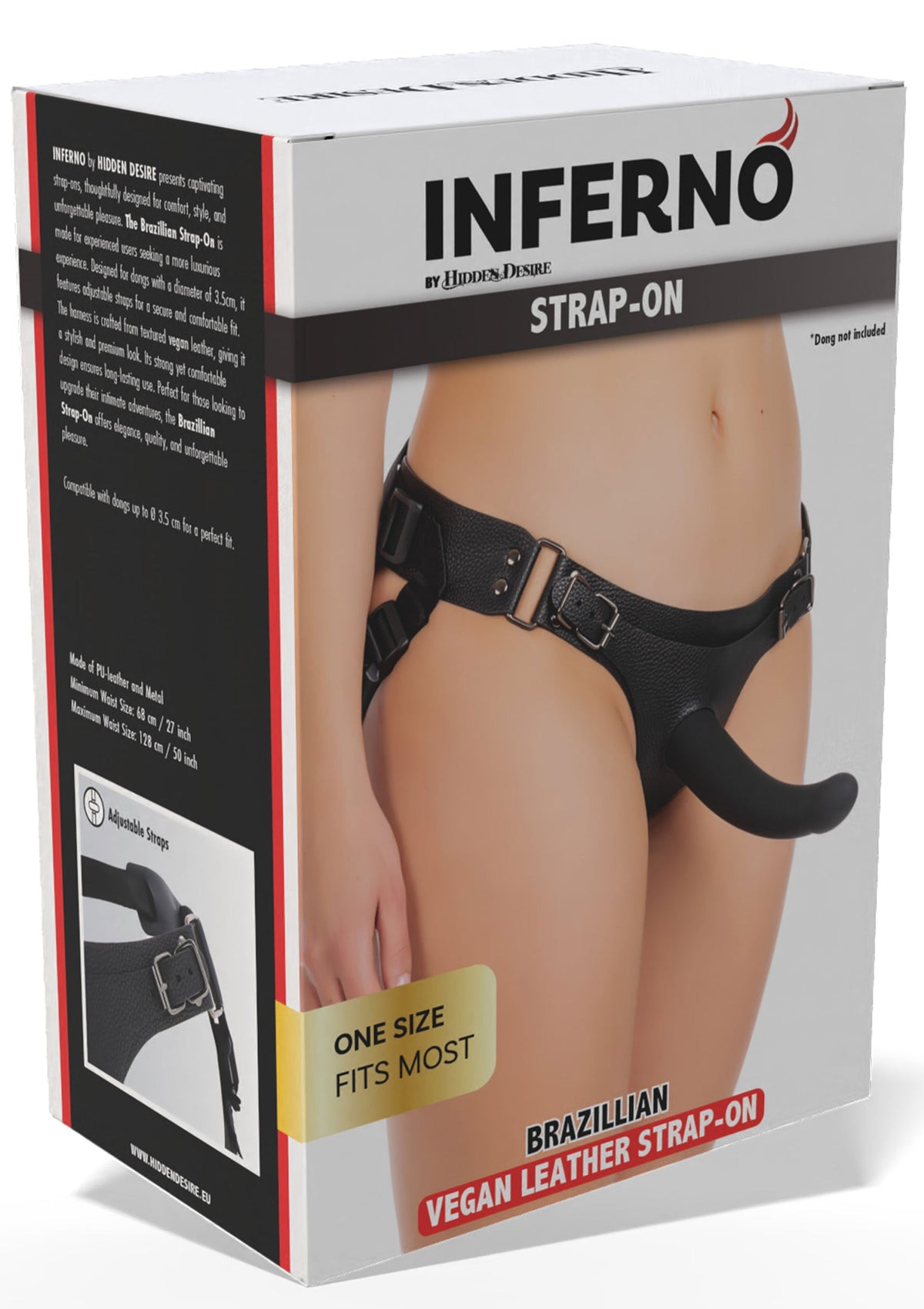 Brazillian Deluxe Strap-On BLACK - 2