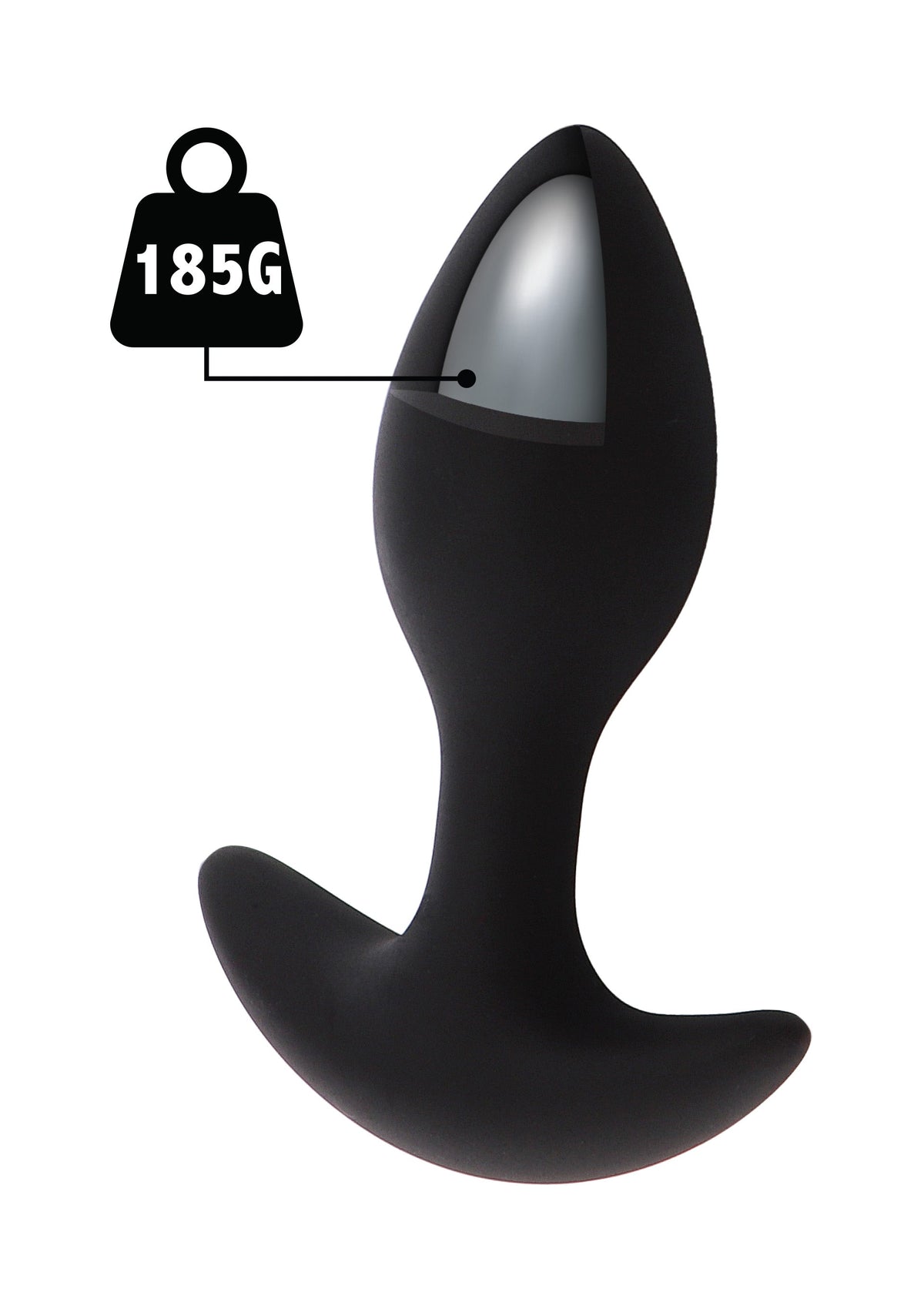 Weighted Anal Plug 185g BLACK - 0