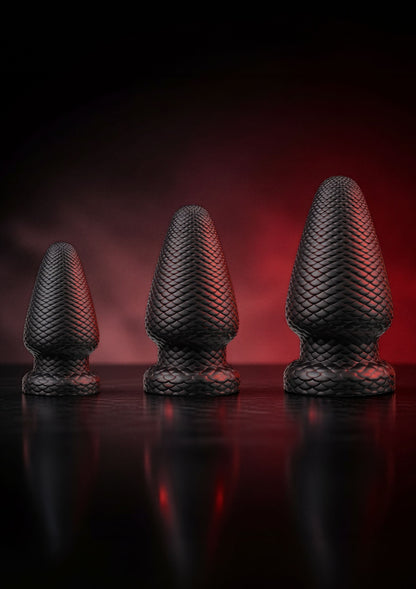 Giant Dragon Butt Plug PVC XXL BLACK - 3