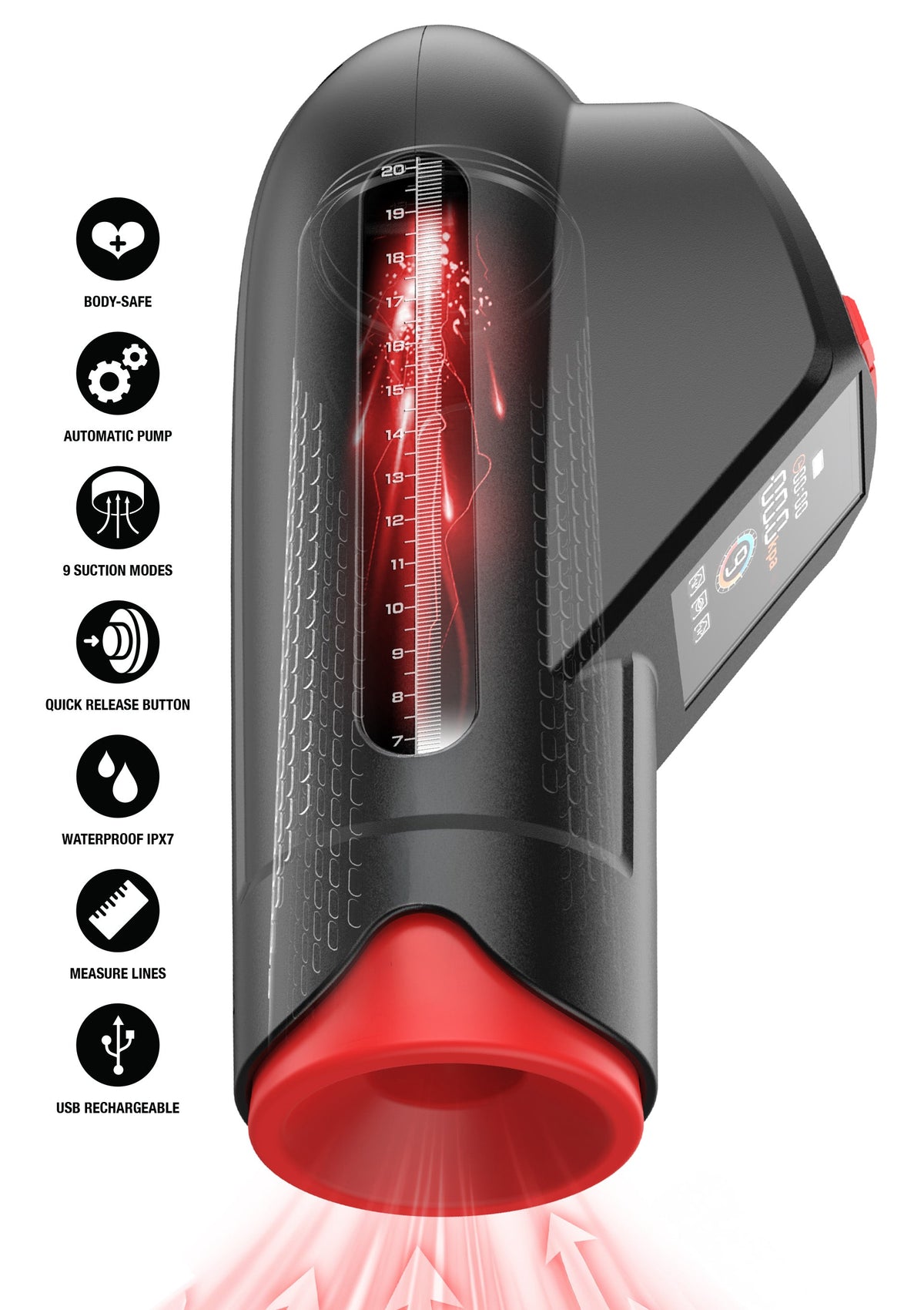 Genesis Automatic Penis Pump BLACK - 5