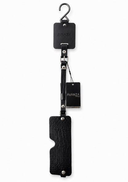 Croc-Embossed Blindfold BLACK - 1