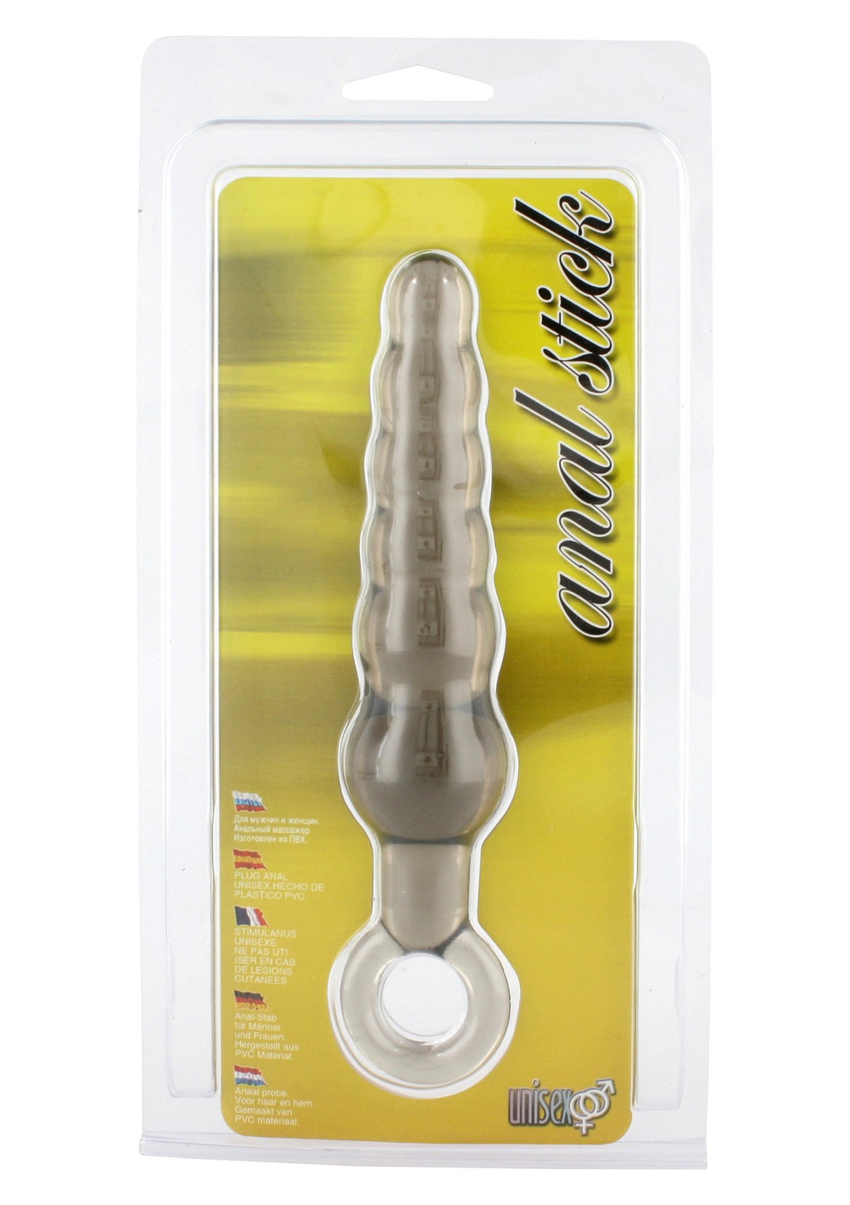 Anal Stick With Ring CLEAR - 1