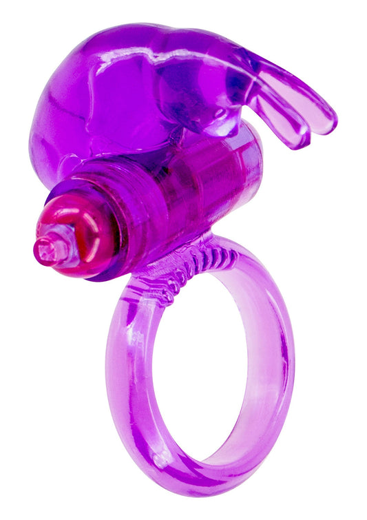 Rabbit Vibrating Cockring - Lila