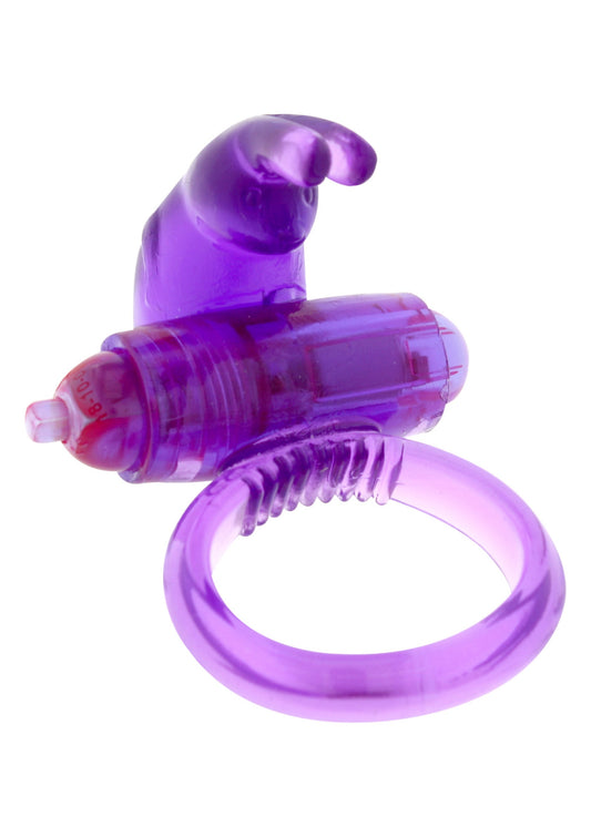 Seven Creations Rabbit Vibrating Cockring - Lila