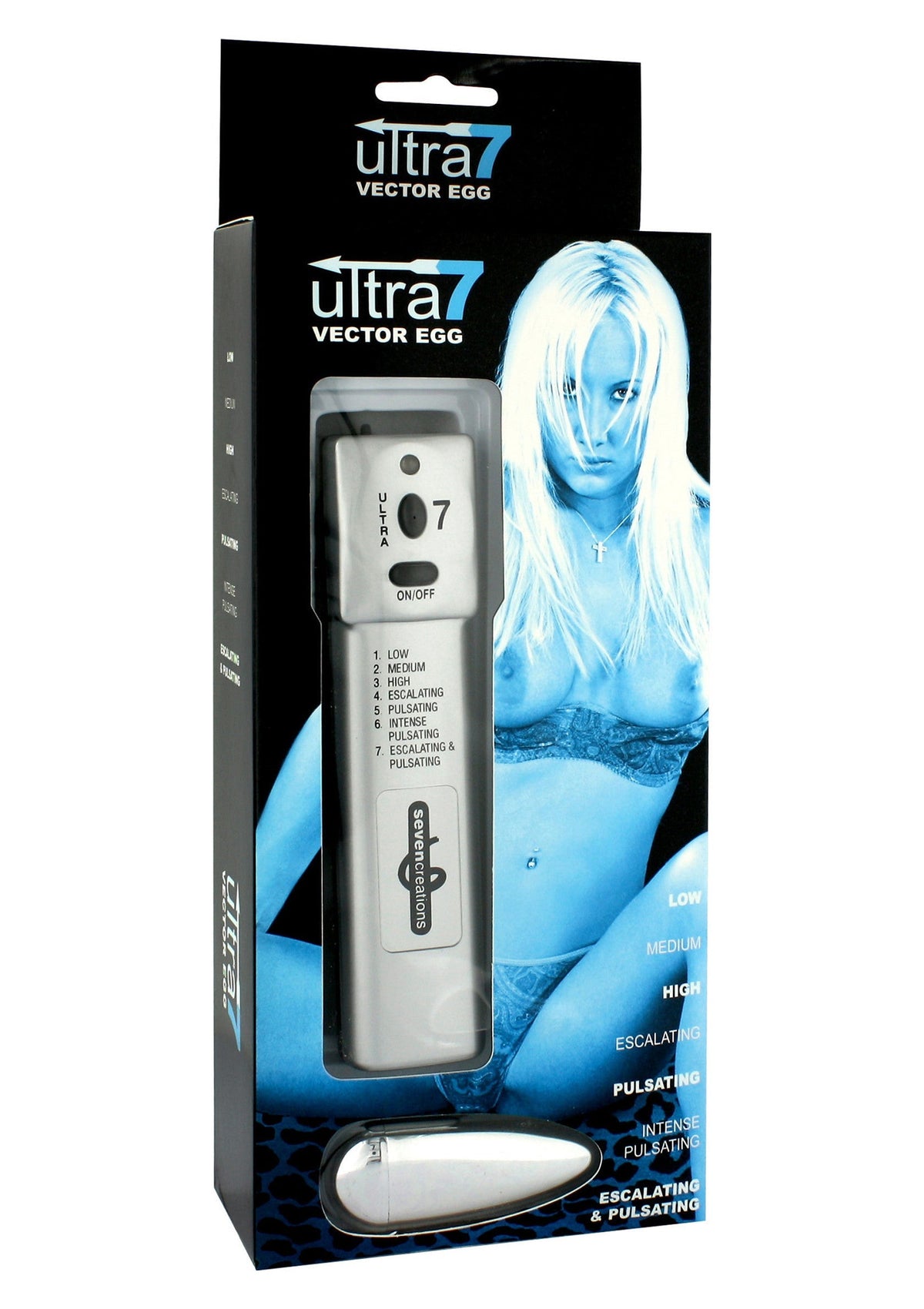 Ultra 7 Vector Egg Vibrating WHITE - 1