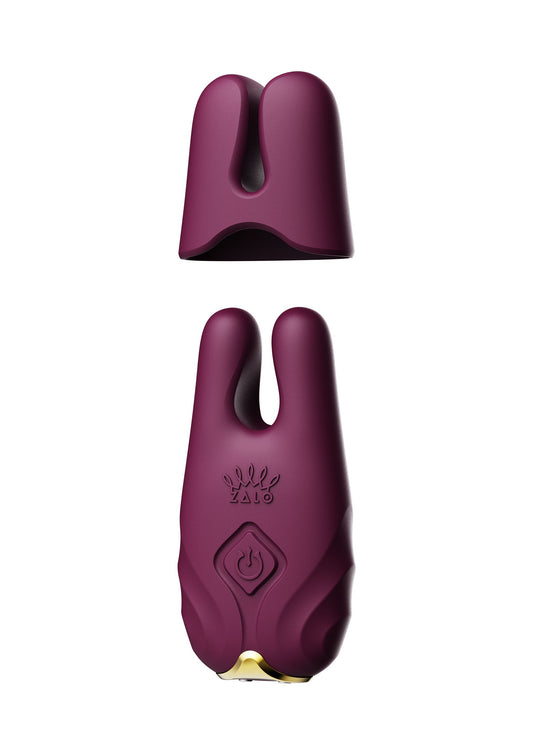 Zalo Nave Vibrating Nipple Clamps - Lila