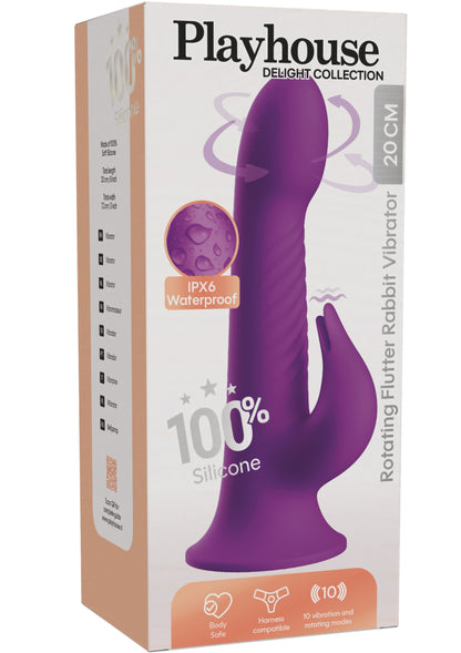 Rotating Flutter Rabbit Vibrator PURPLE - 2