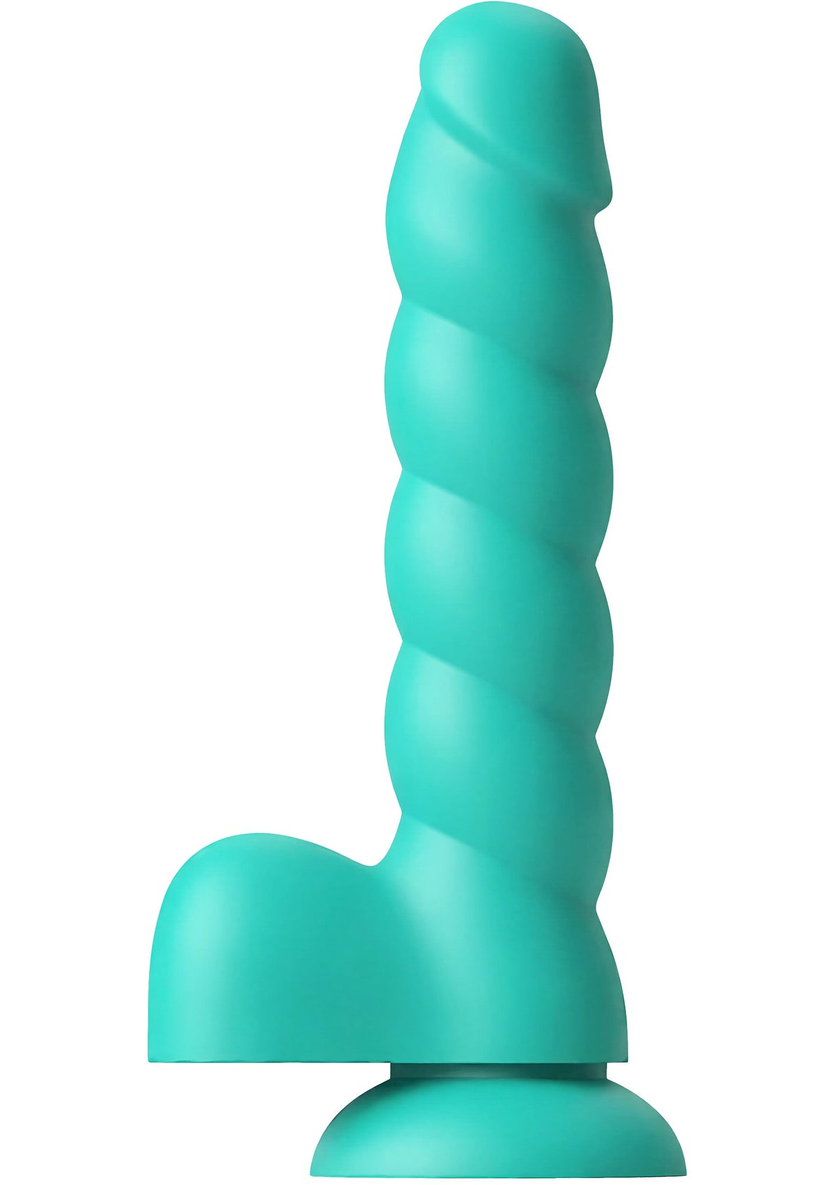 Spiral Tease Dildo Silicone S GREEN - 2