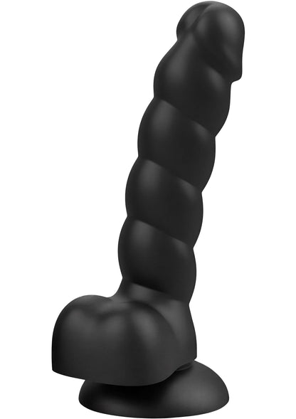 Spiral Tease Dildo Silicone XL BLACK - 0