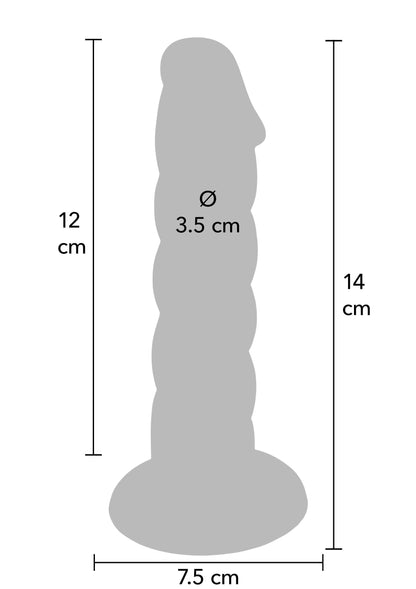 Spiral Tease Dong Silicone S GREEN - 5
