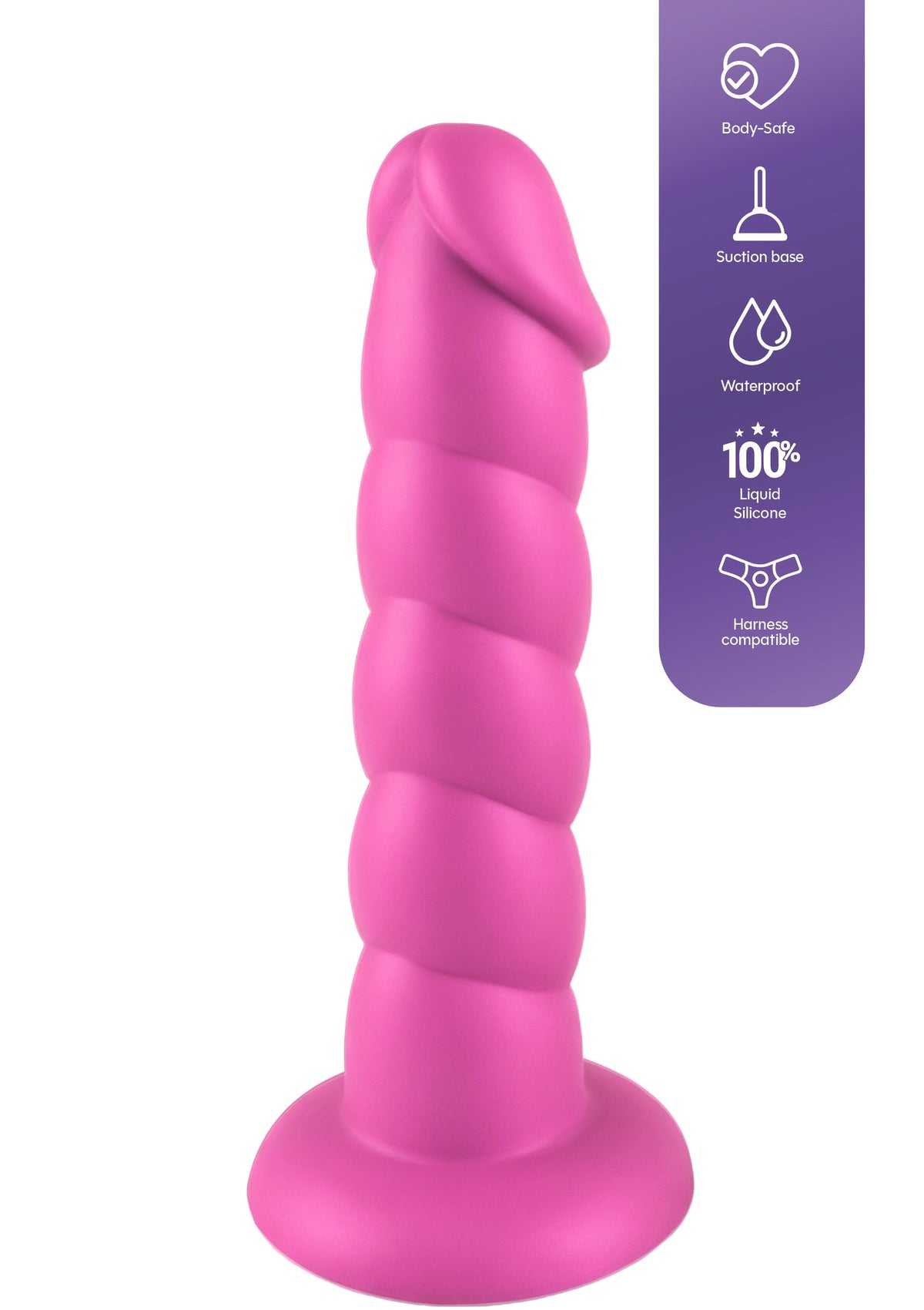 Spiral Tease Dong Silicone M PINK - 4