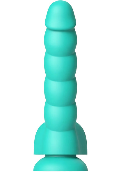 Spiral Tease Vibrating Dildo Silicone S GREEN - 3