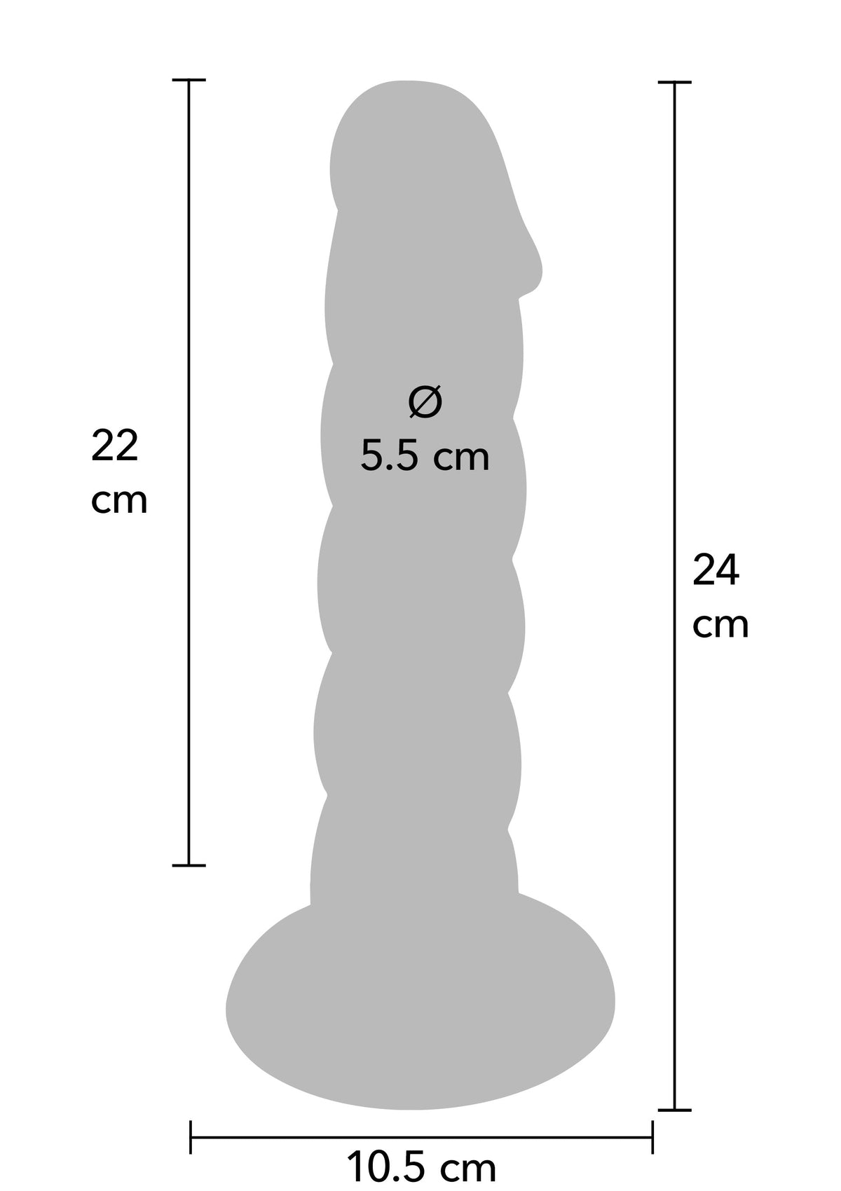Spiral Tease Vibrating Dong Silicone XL BLACK - 6