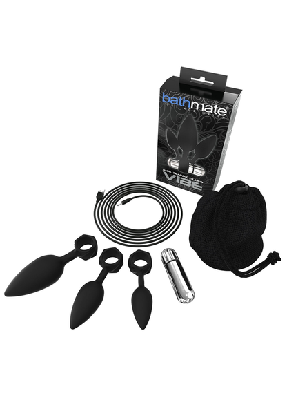 Bathmate Anal Training Plugs Vibe BLACK - 6