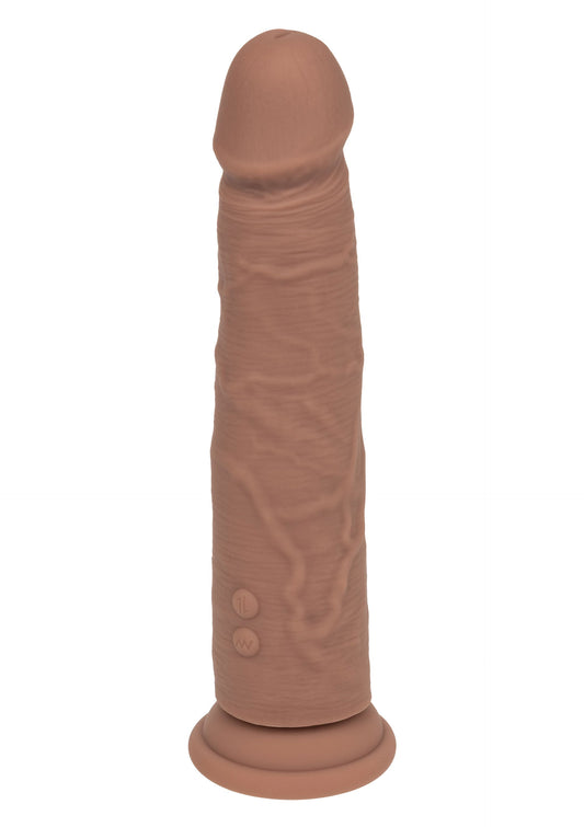 Vibrating & Thrusting Silicone Studs - Braune Hautfarbe