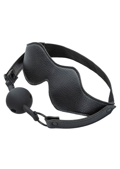 Eye Mask & Breathable Ball Gag BLACK - 2
