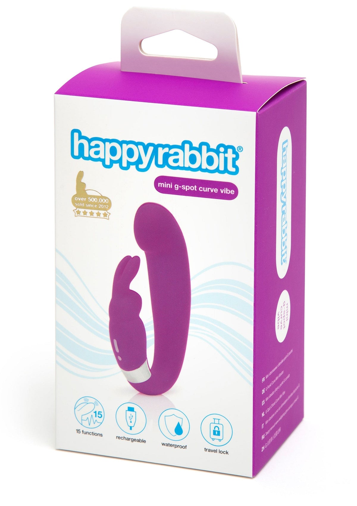 G-Spot Clitoral Curve Vibrator PURPLE - 1