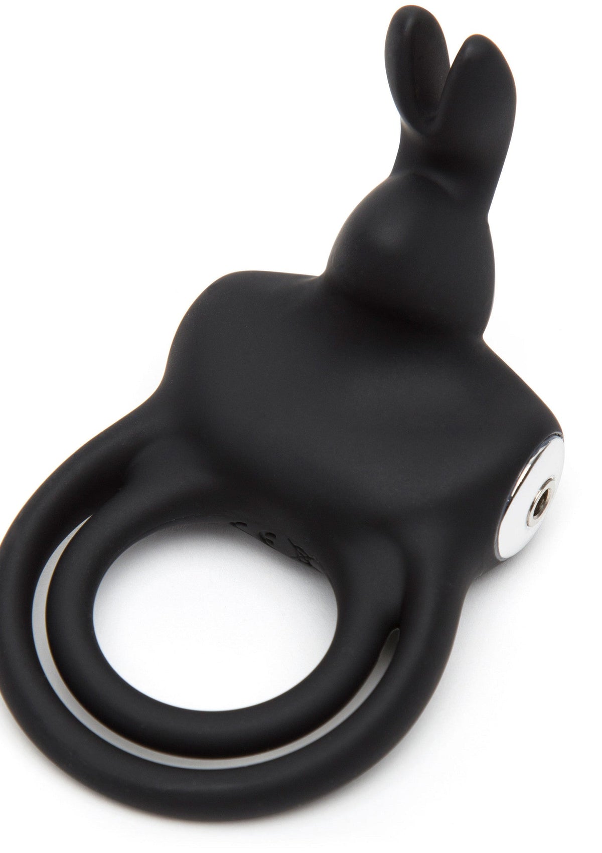 Stimulating Rabbit Cock Ring BLACK - 0