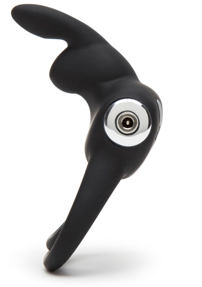 Stimulating Rabbit Cock Ring BLACK - 3
