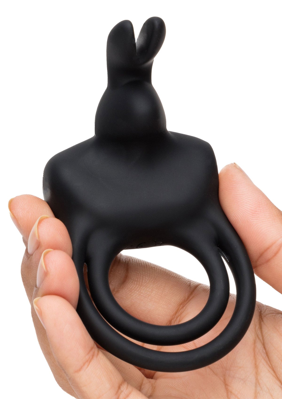 Stimulating Rabbit Cock Ring BLACK - 5