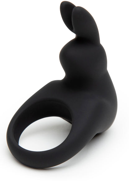 Silicone Rabbit Cock Ring BLACK - 0