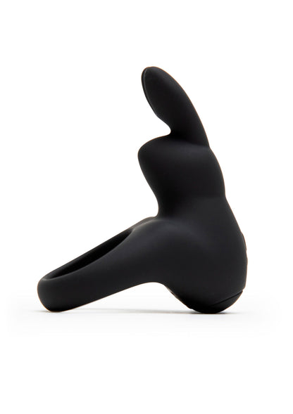 Silicone Rabbit Cock Ring BLACK - 2