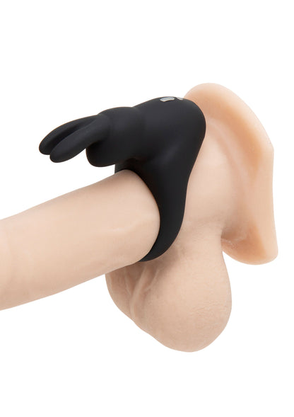 Silicone Rabbit Cock Ring BLACK - 3