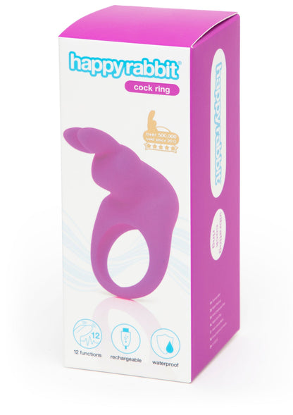 Silicone Rabbit Cock Ring PURPLE - 2