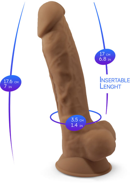 Dildo Model 7 inch CARAMEL - 6