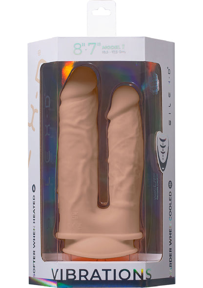 Silex-D Duo Dildo Vibrating 7+8 Inch SKIN - 2