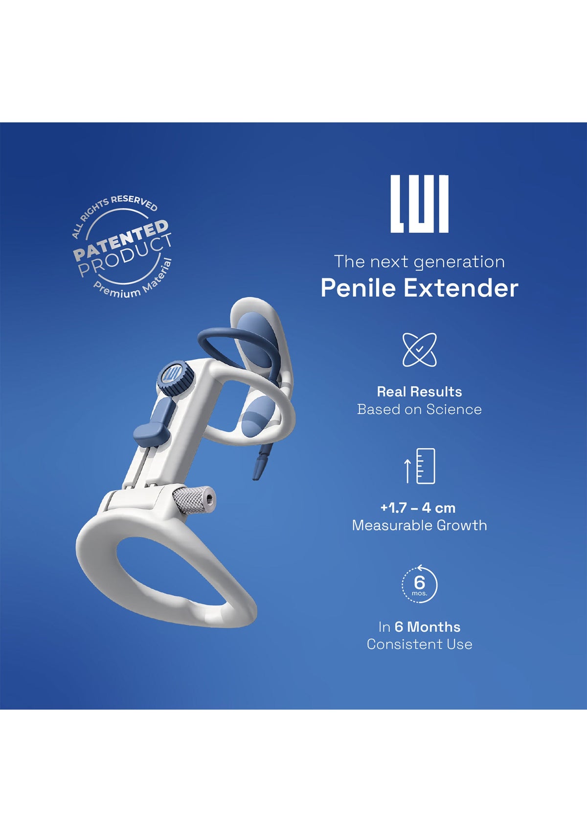 Lui Maxtender Penis Extender M GREY - 12
