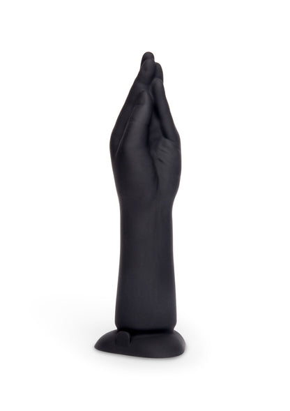 Vibrating Silicone Fisting Dildo BLACK - 0