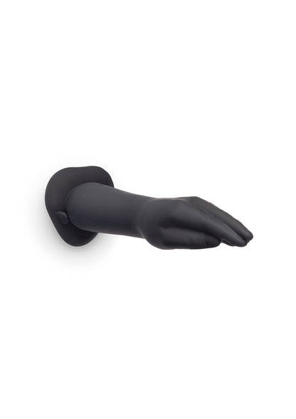 Vibrating Silicone Fisting Dildo BLACK - 7