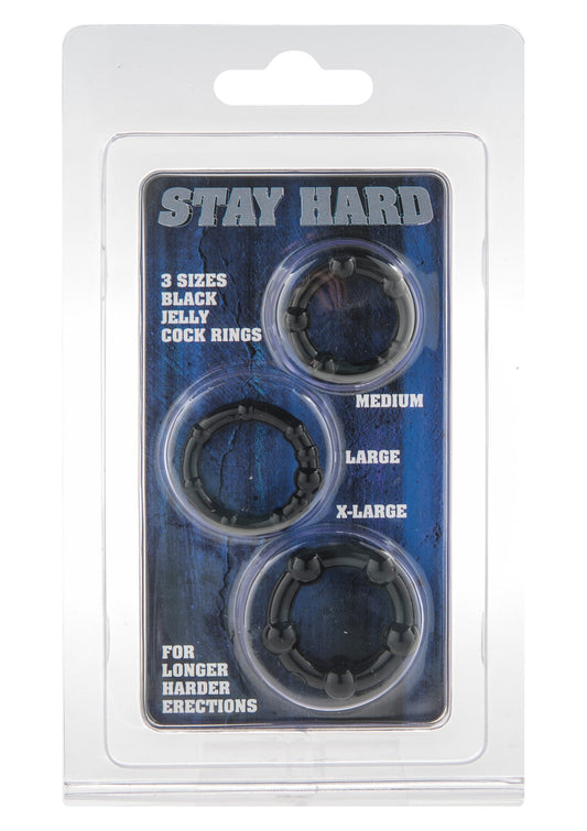 Stay Hard - Three Rings - Schwarz