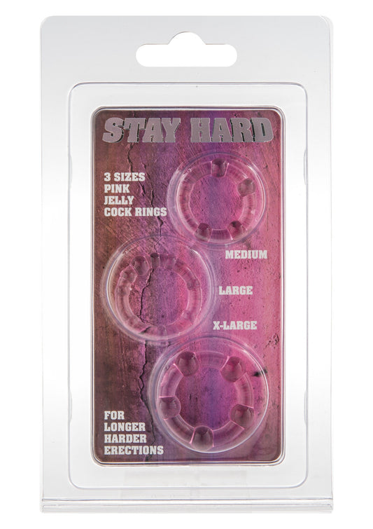 Stay Hard - Three Rings - Rosa