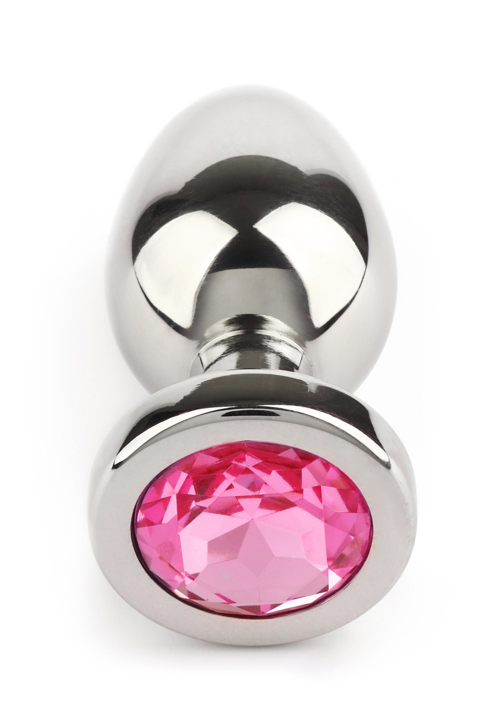 Mr. Steel Jewled Butt Plug Small PINK - 2