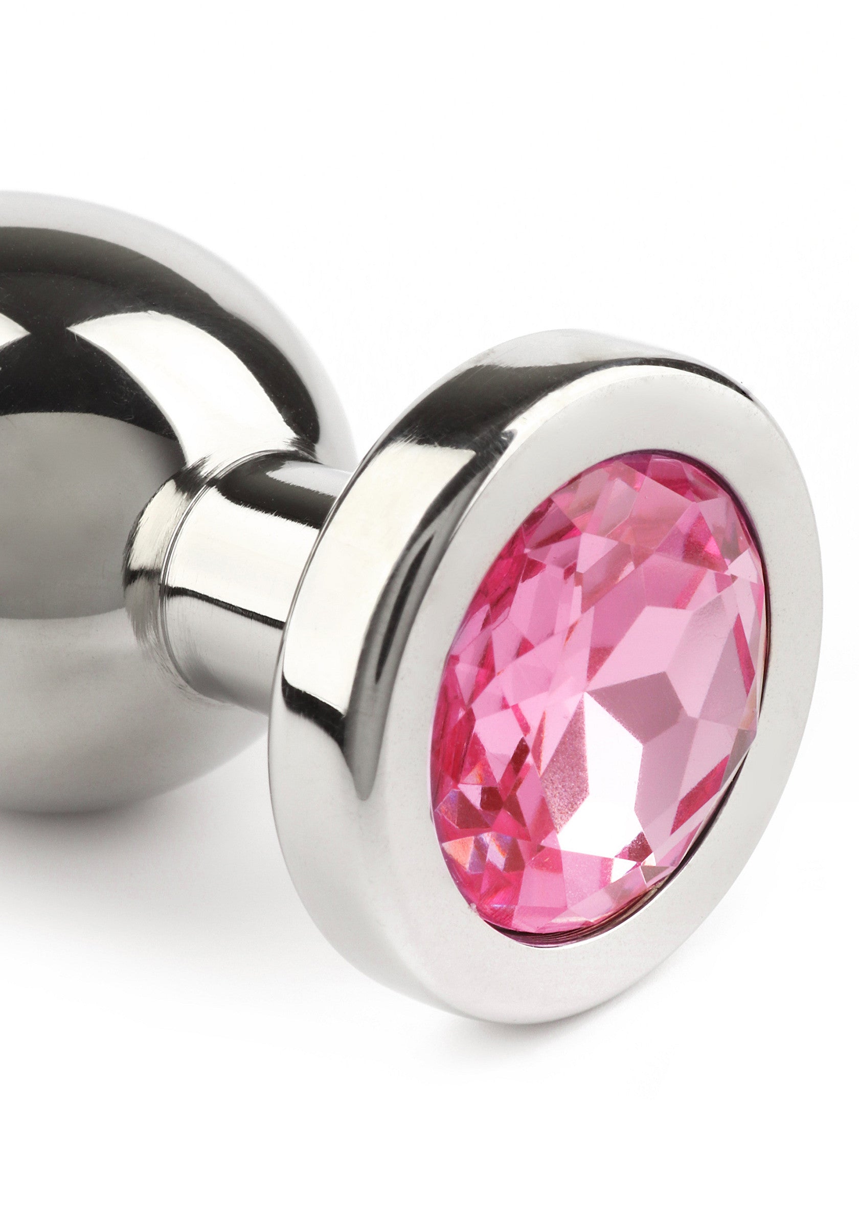 Mr. Steel Jewled Butt Plug Small PINK - 6
