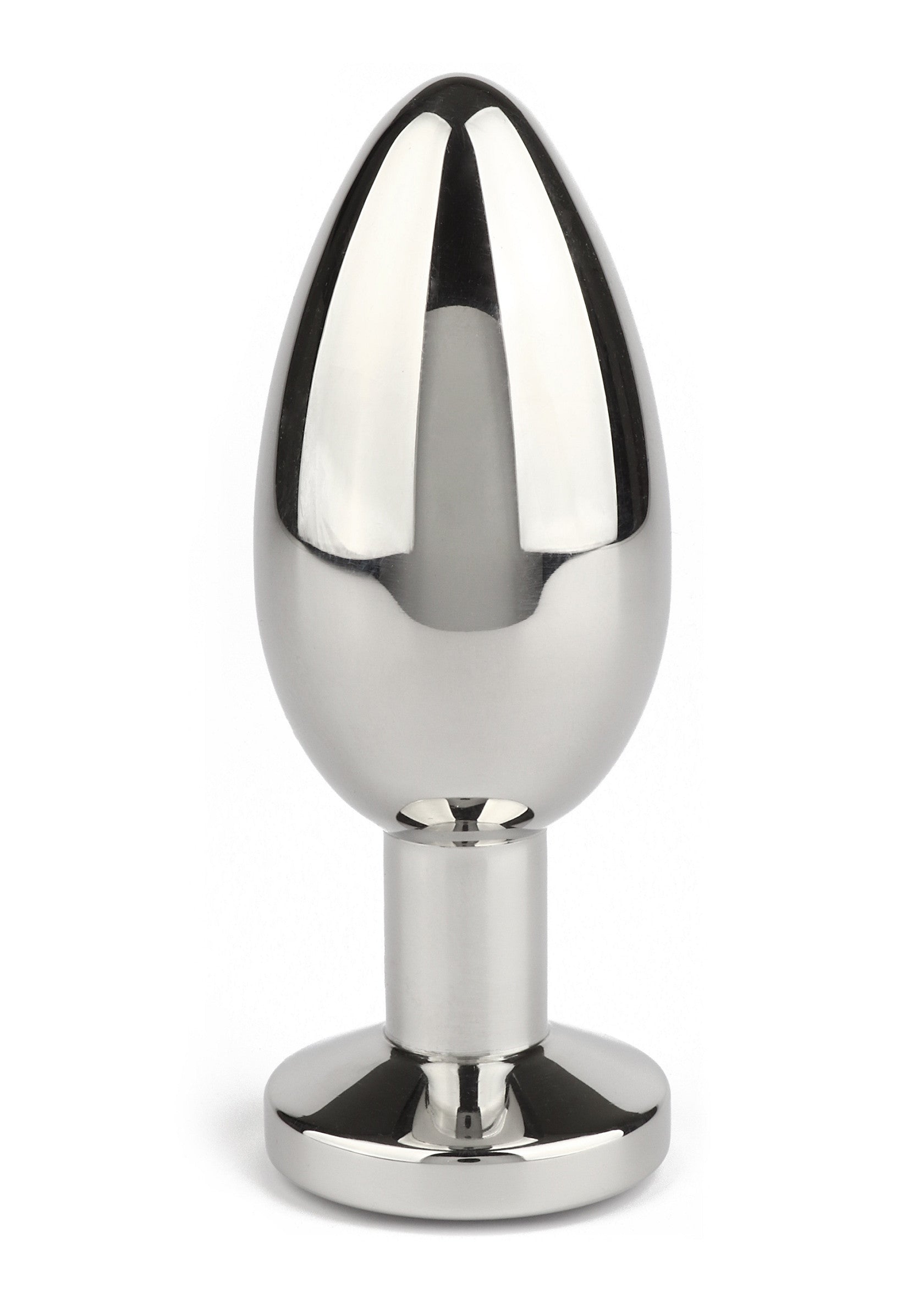 Jewled Butt Plug Large BLACK - 3