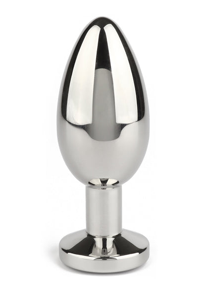 Jewled Butt Plug Large BLACK - 3