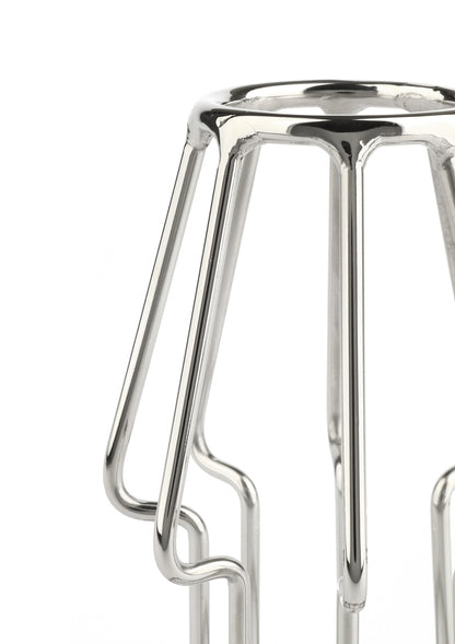 Mr. Steel Trapezoid Anal Plug Medium SILVER - 2