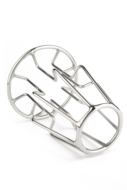 Mr. Steel Trapezoid Anal Plug Large SILVER - 2