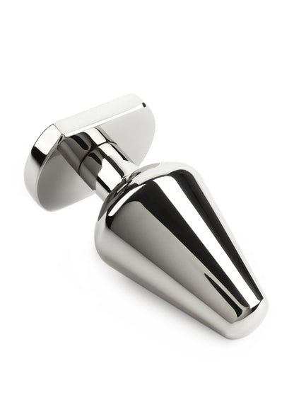 Mr. Steel Heavy Steel Butt Plug Medium SILVER - 1
