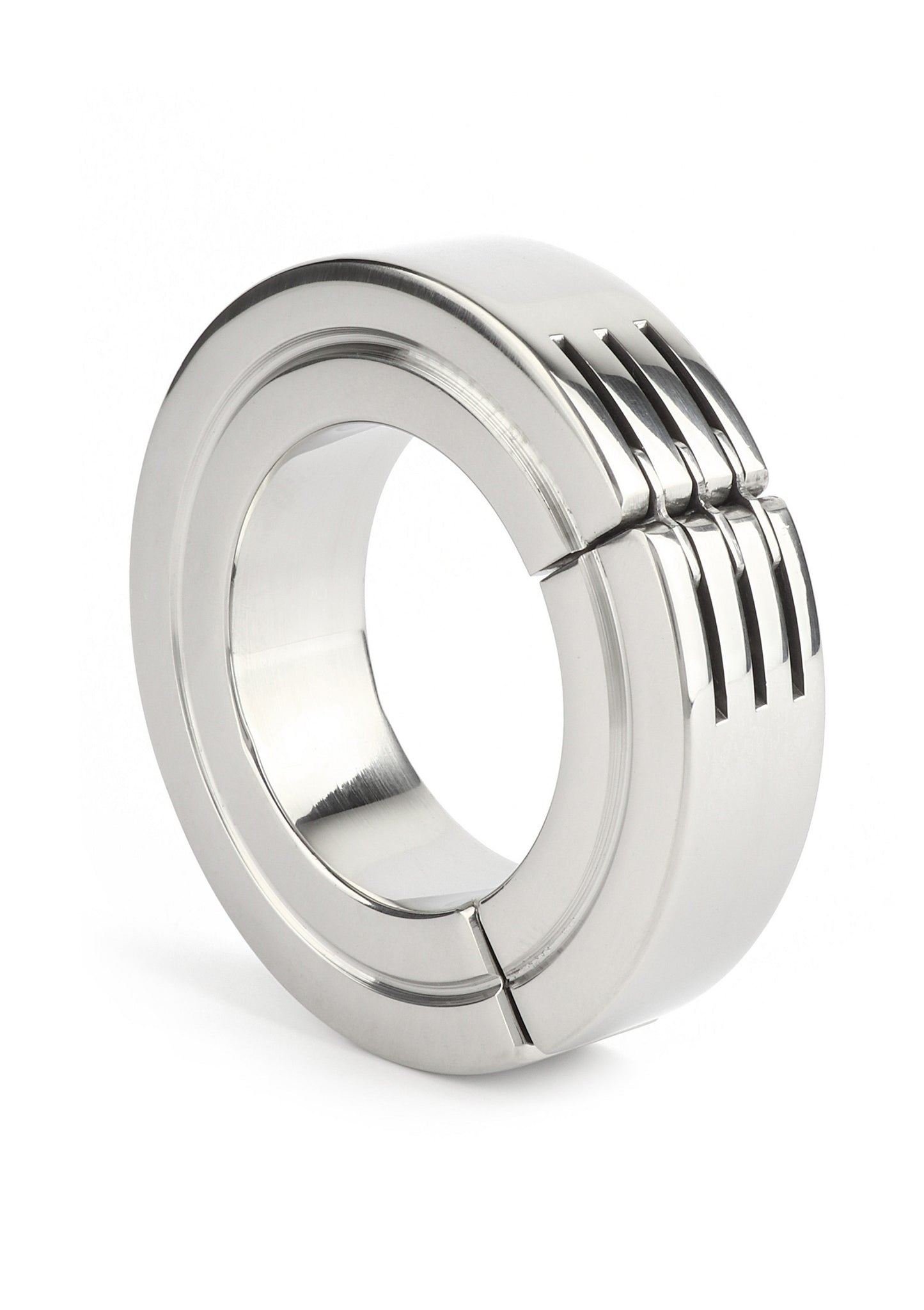 Mr. Steel Hinged Magnetic Cockring 40mm SILVER - 1