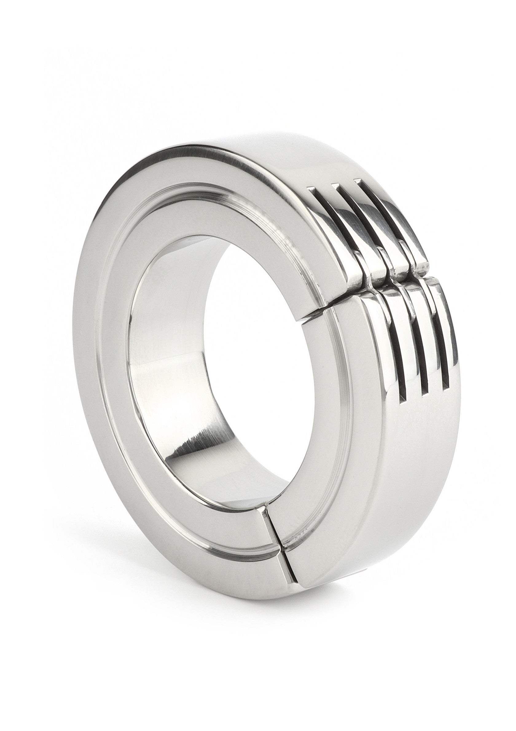 Mr. Steel Hinged Magnetic Cockring 40mm SILVER - 1