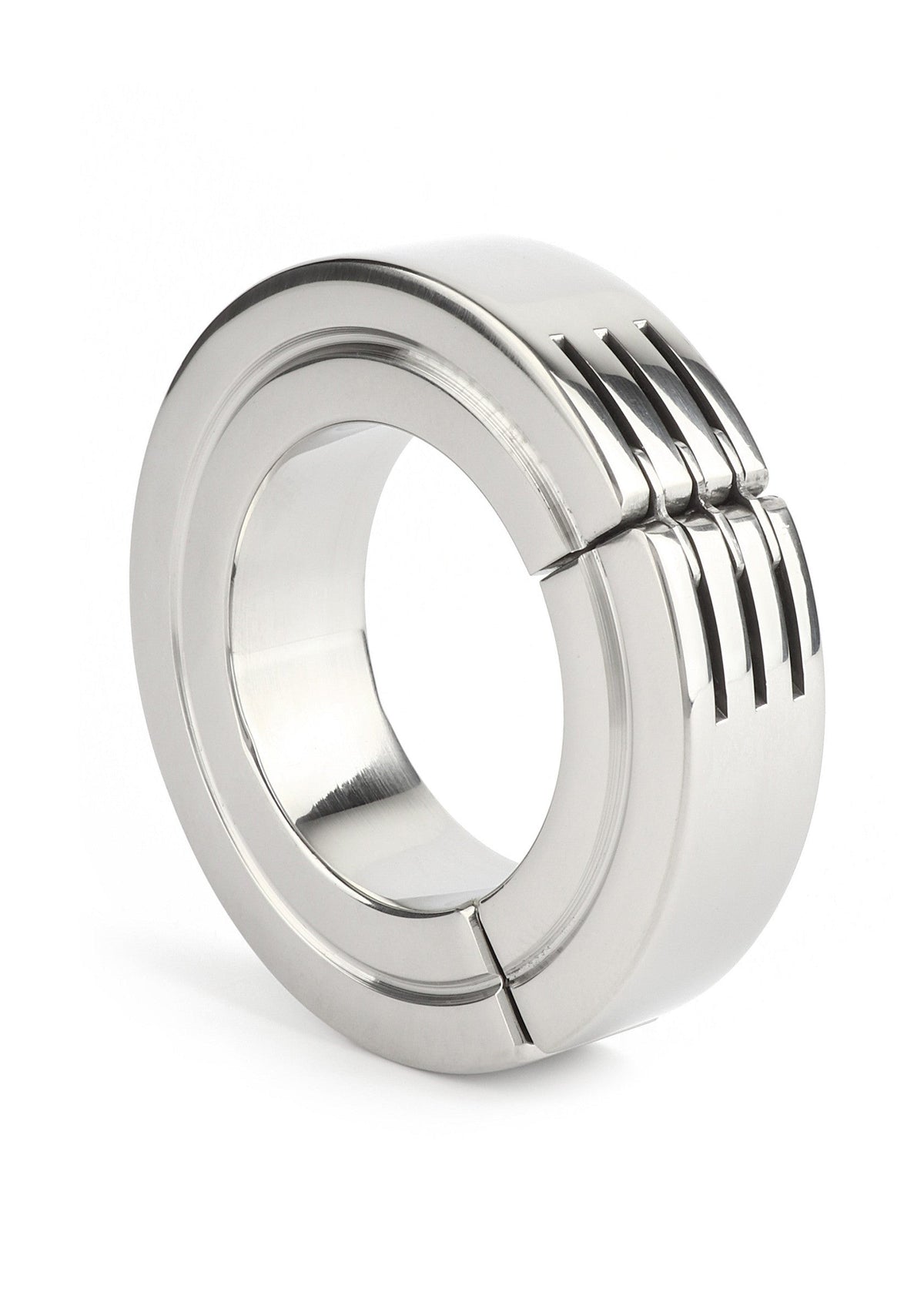 Hinged Magnetic Cockring 40mm SILVER - 0