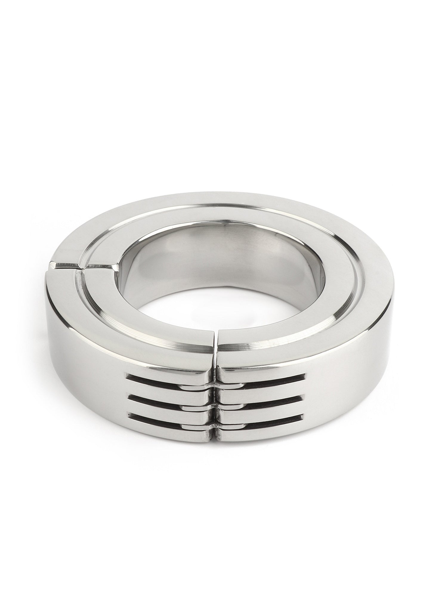 Mr. Steel Hinged Magnetic Cockring 40mm SILVER - 0