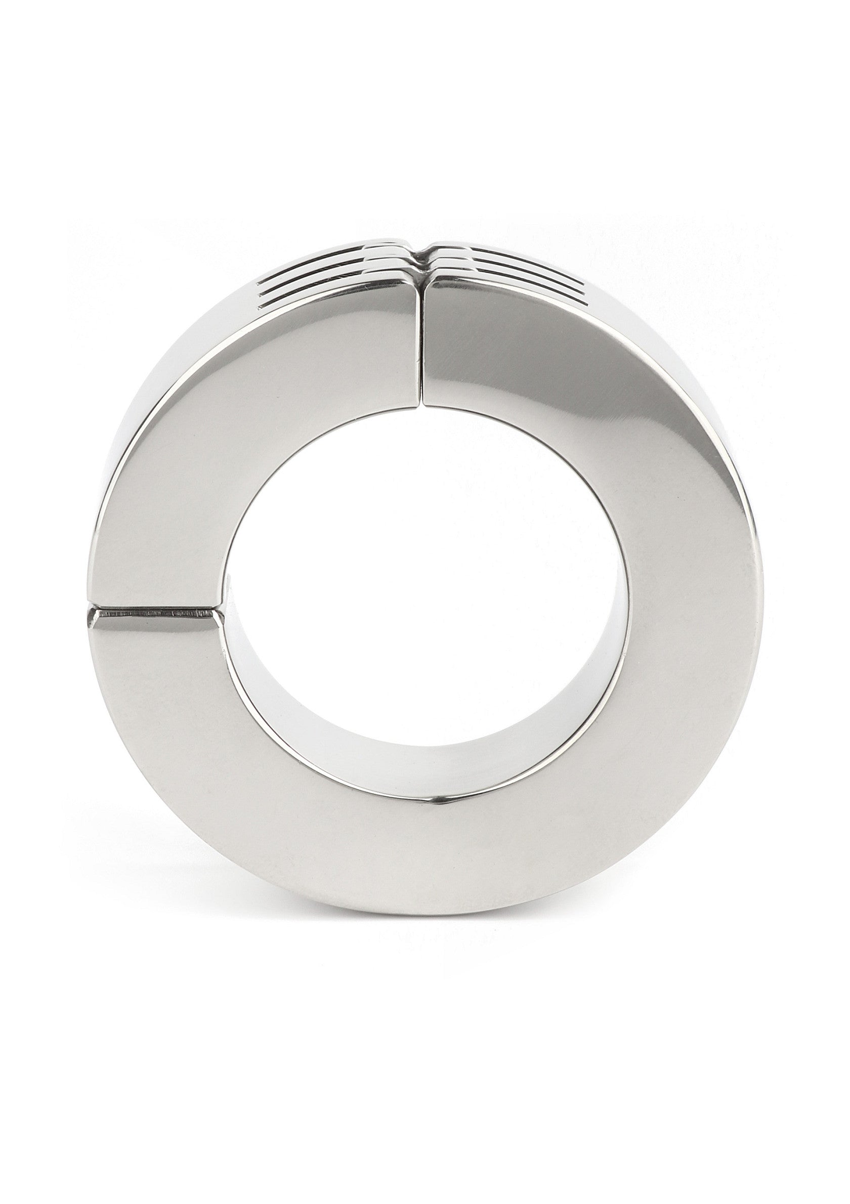 Mr. Steel Hinged Magnetic Cockring 40mm SILVER - 6