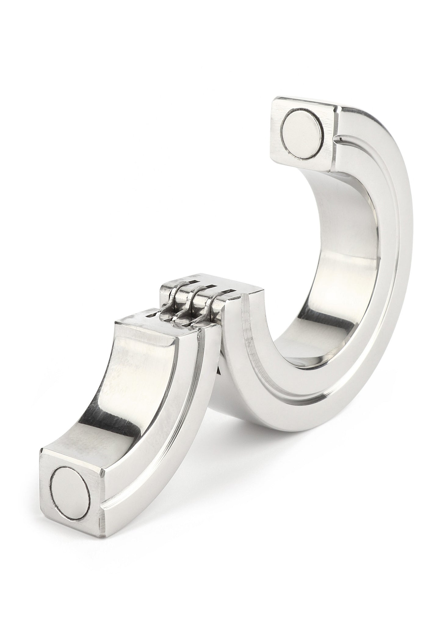 Mr. Steel Hinged Magnetic Cockring 40mm SILVER - 3