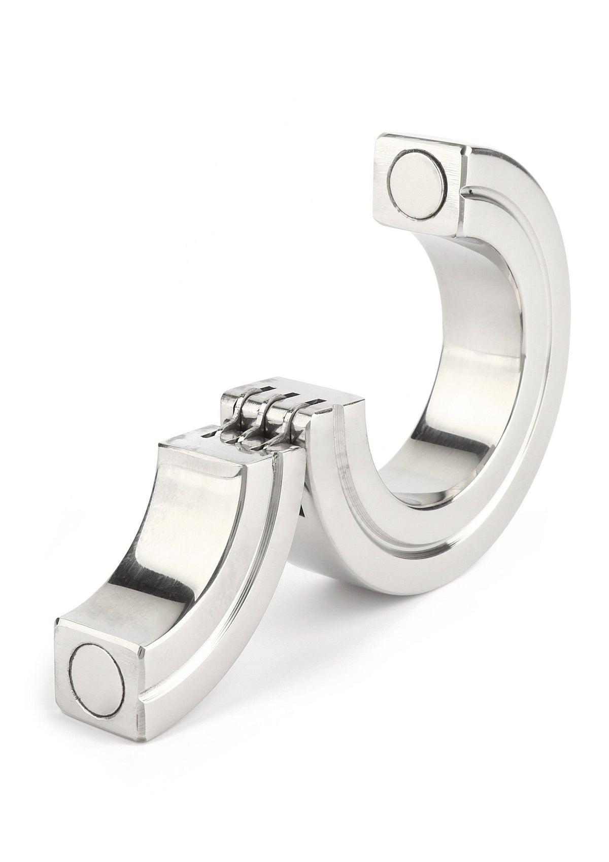 Hinged Magnetic Cockring 40mm SILVER - 5