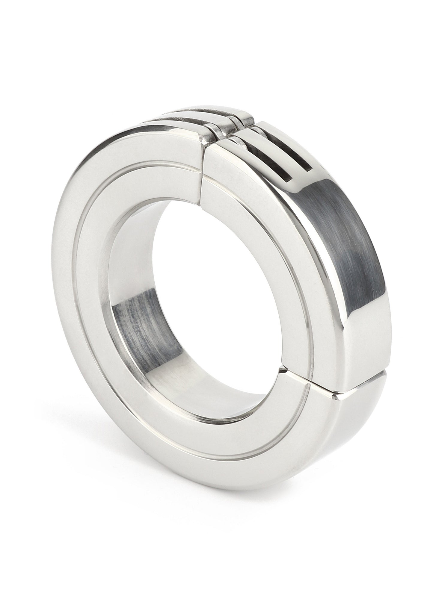 Mr. Steel Hinged Magnetic Cockring 45mm SILVER - 5